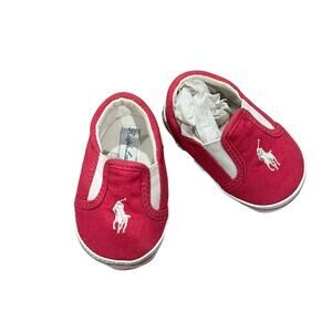 Polo Ralph Lauren Pink Baby Slip-on shoes Size 2